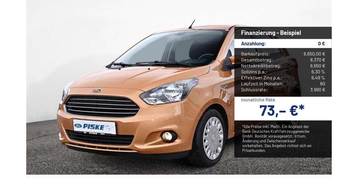 Ford Ka/Ka+ 139.920 km 6.650 &euro; Wolfenbüttel 38302