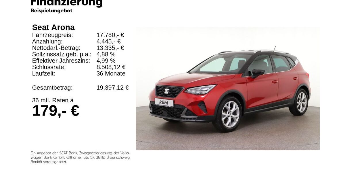Seat Arona 30.500 km 17.480 &euro; Gifhorn 38518