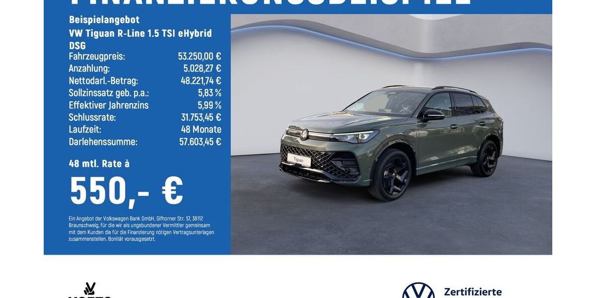 VW Tiguan 12.200 km 51.450 &euro; Braunschweig 38124