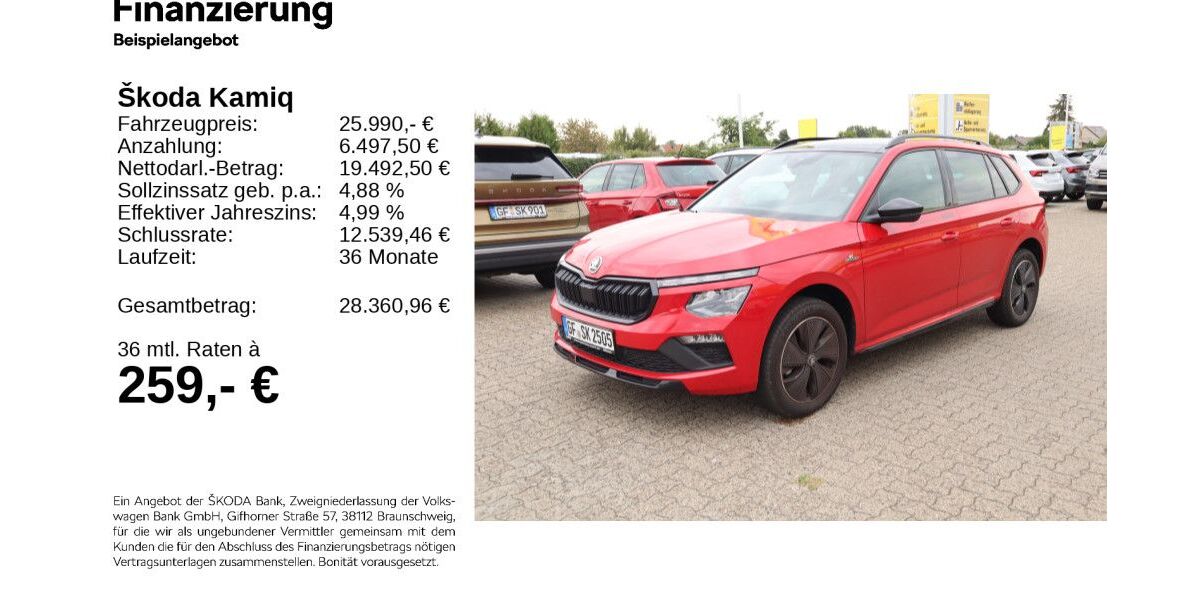 Skoda Kamiq 10.000 km 25.790 &euro; Gifhorn 38518