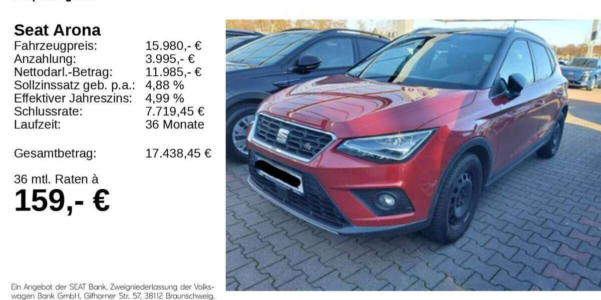 Seat Arona 73.950 km 15.780 &euro; Gifhorn 38518